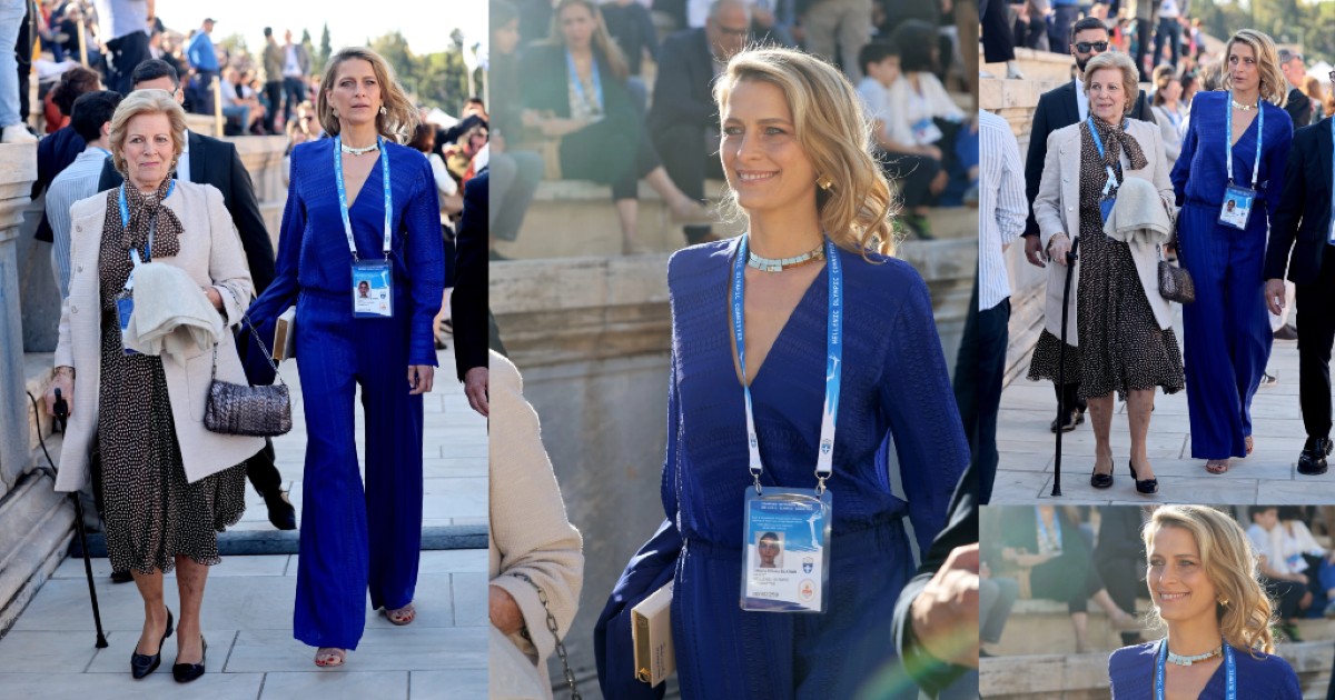 Το κομψό σύνολο που φόρεσε η Τατιάνα Μπλάτνικ στην τελετή παράδοσης της Ολυμπιακής Φλόγας